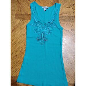Avenue of the stars tank large, paisley print  Y2K